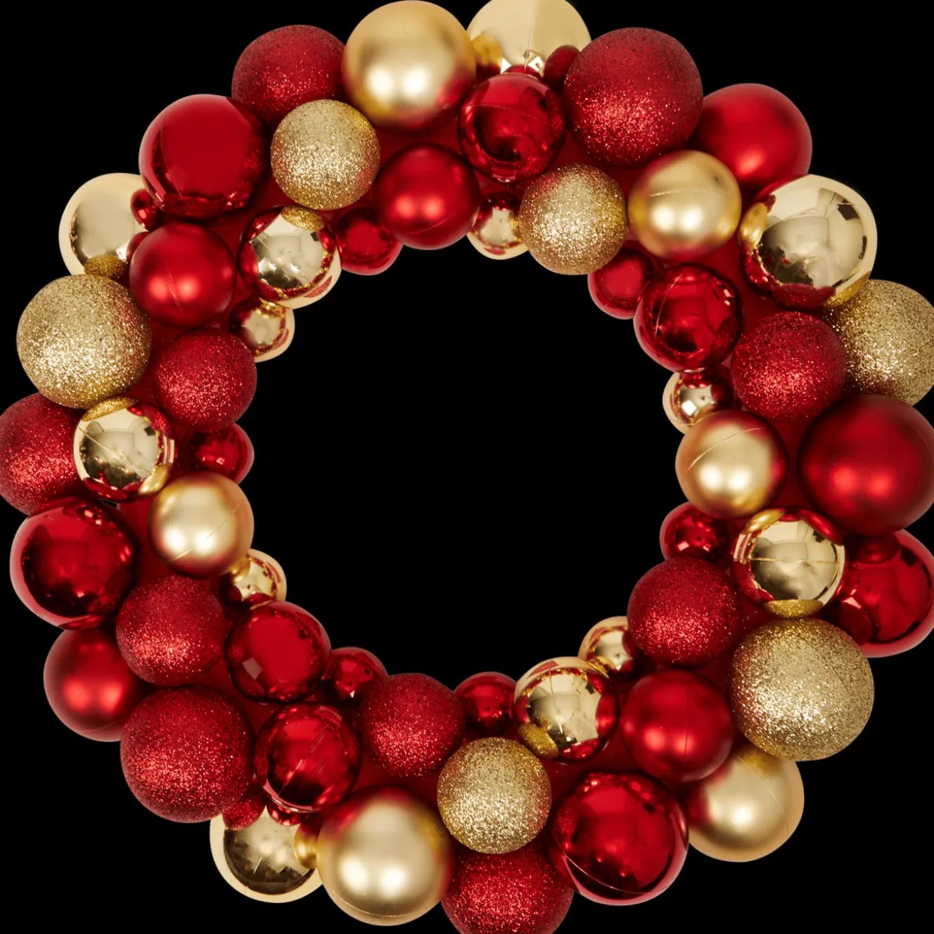 Décoration Saisonnière*Action Couronne de boules de Noël Absolu Chic