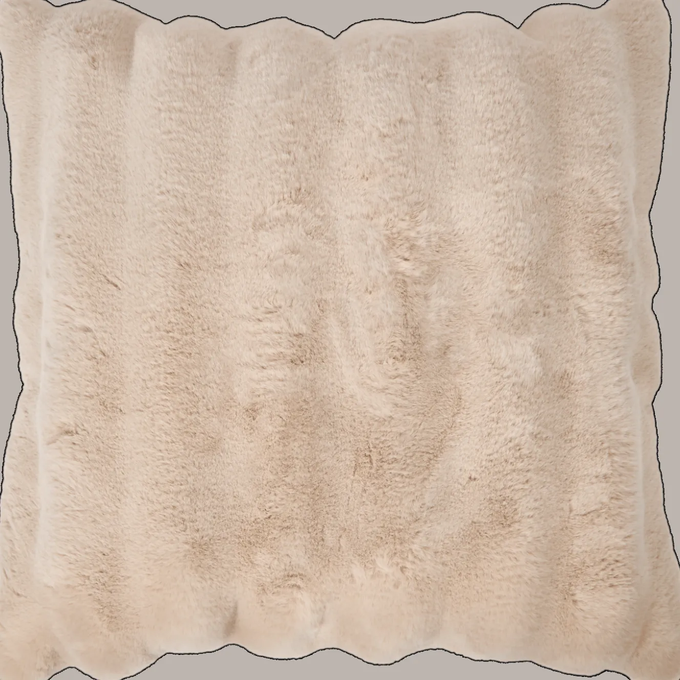 Oreillers*Action Coussin en fausse fourrure