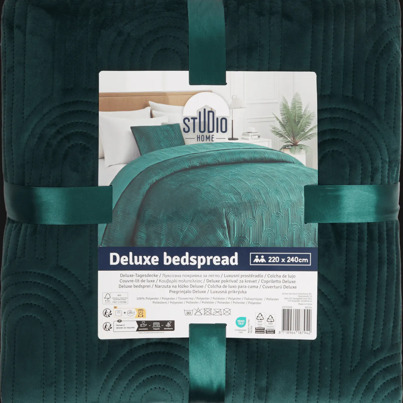 Plaids Et Couvertures*Studio Home Couvre-lit en velours