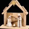 Décoration Saisonnière*Action Crèche de Noël en bois Absolu Chic