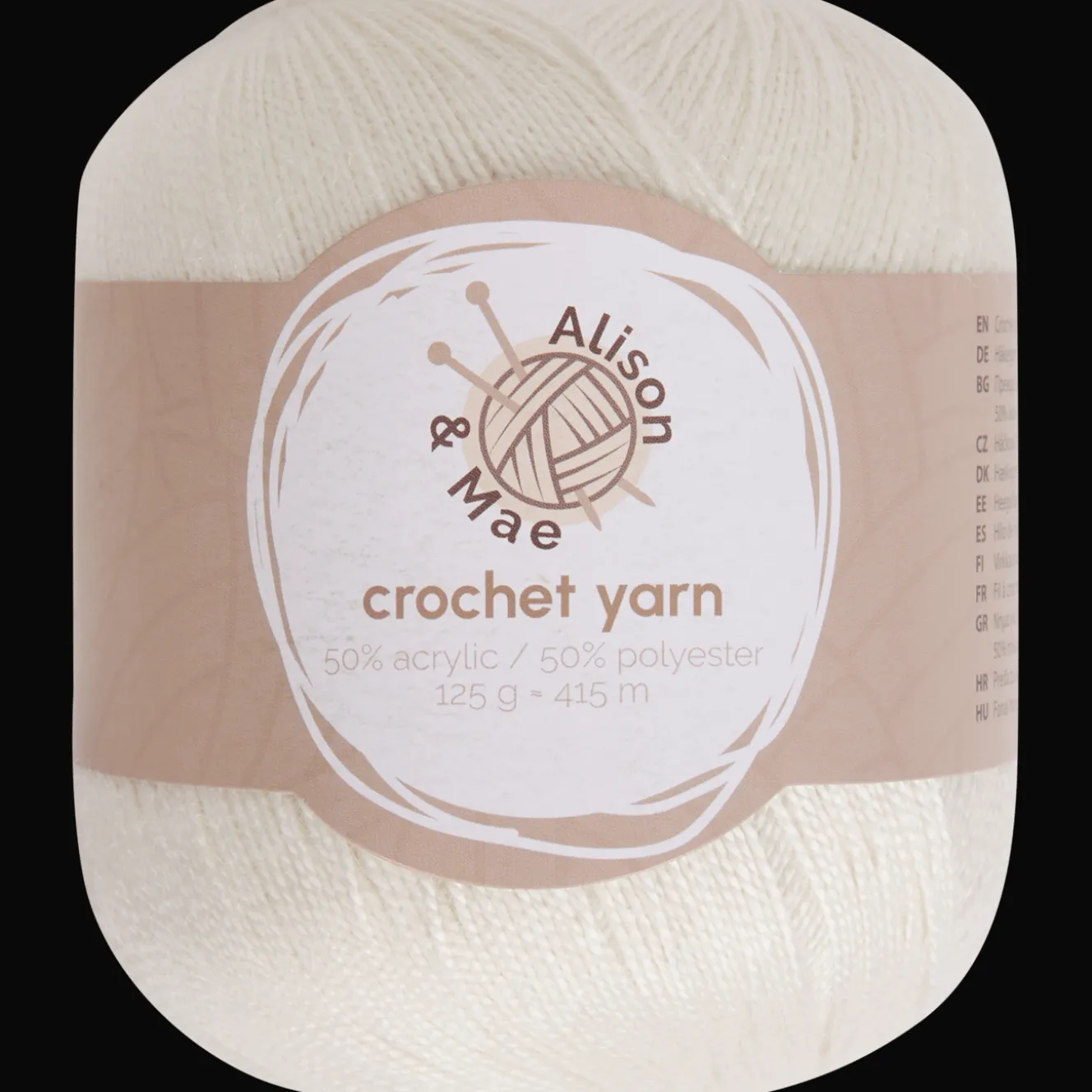 Crocheter Et Tricoter*Alison & Mae Fil à crocheter Essentials Fin