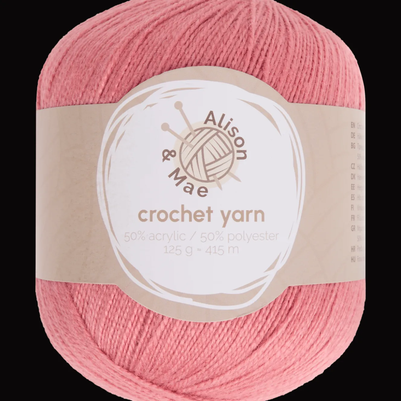 Crocheter Et Tricoter*Alison & Mae Fil à crocheter Essentials Fin