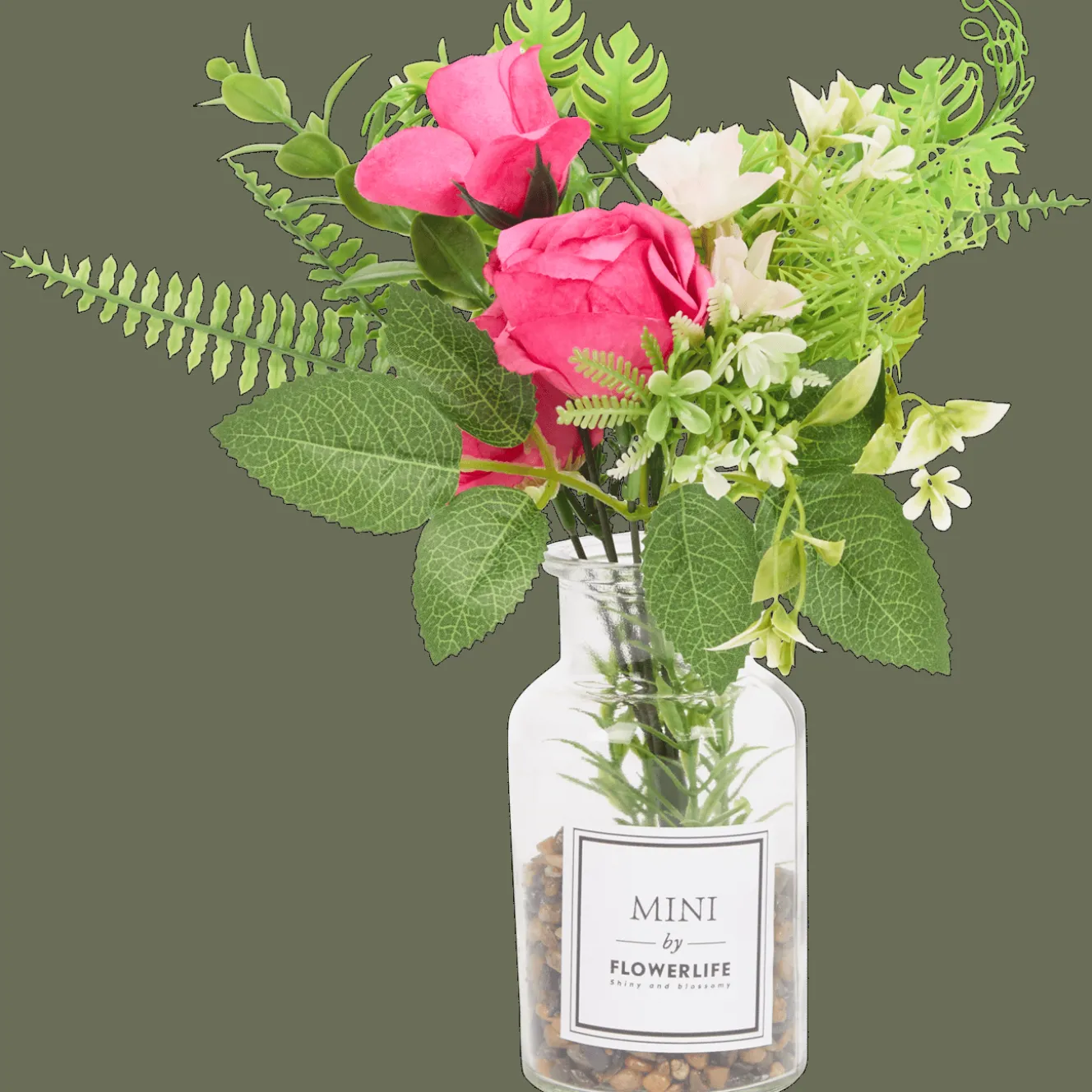 Plantes Et Fleurs Artificielles*Action Fleurs artificielles dans vase en verre