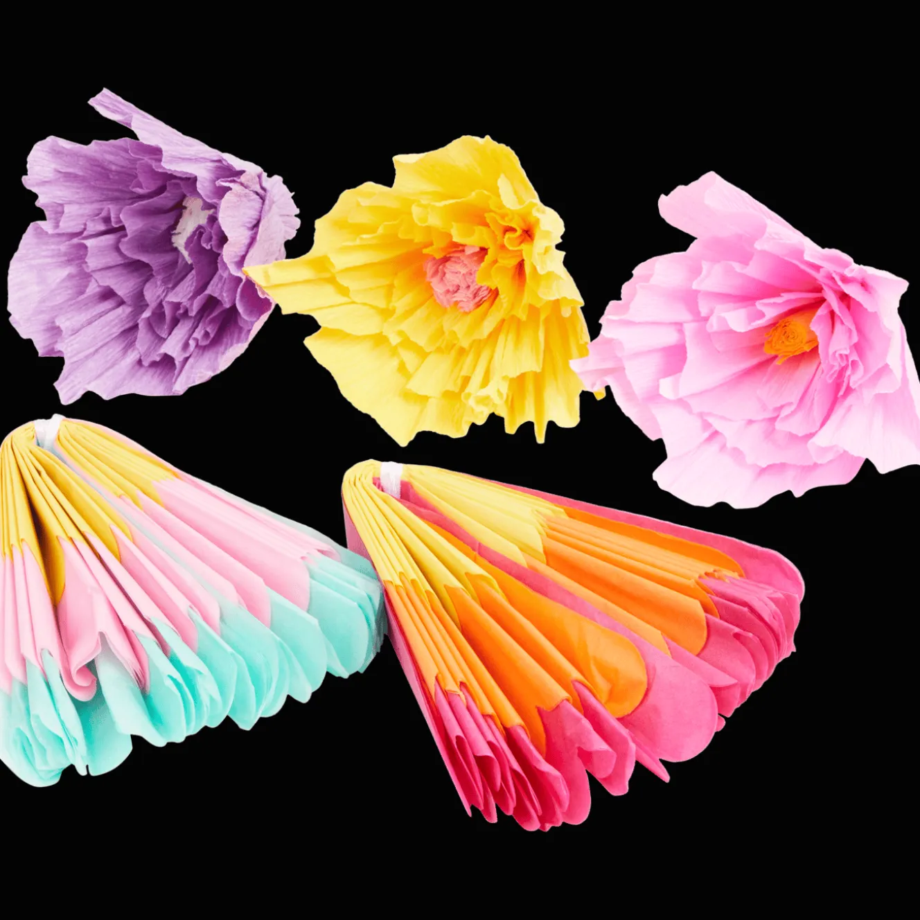 Articles De Fête*Action Fleurs en papier crépon Cool2Party