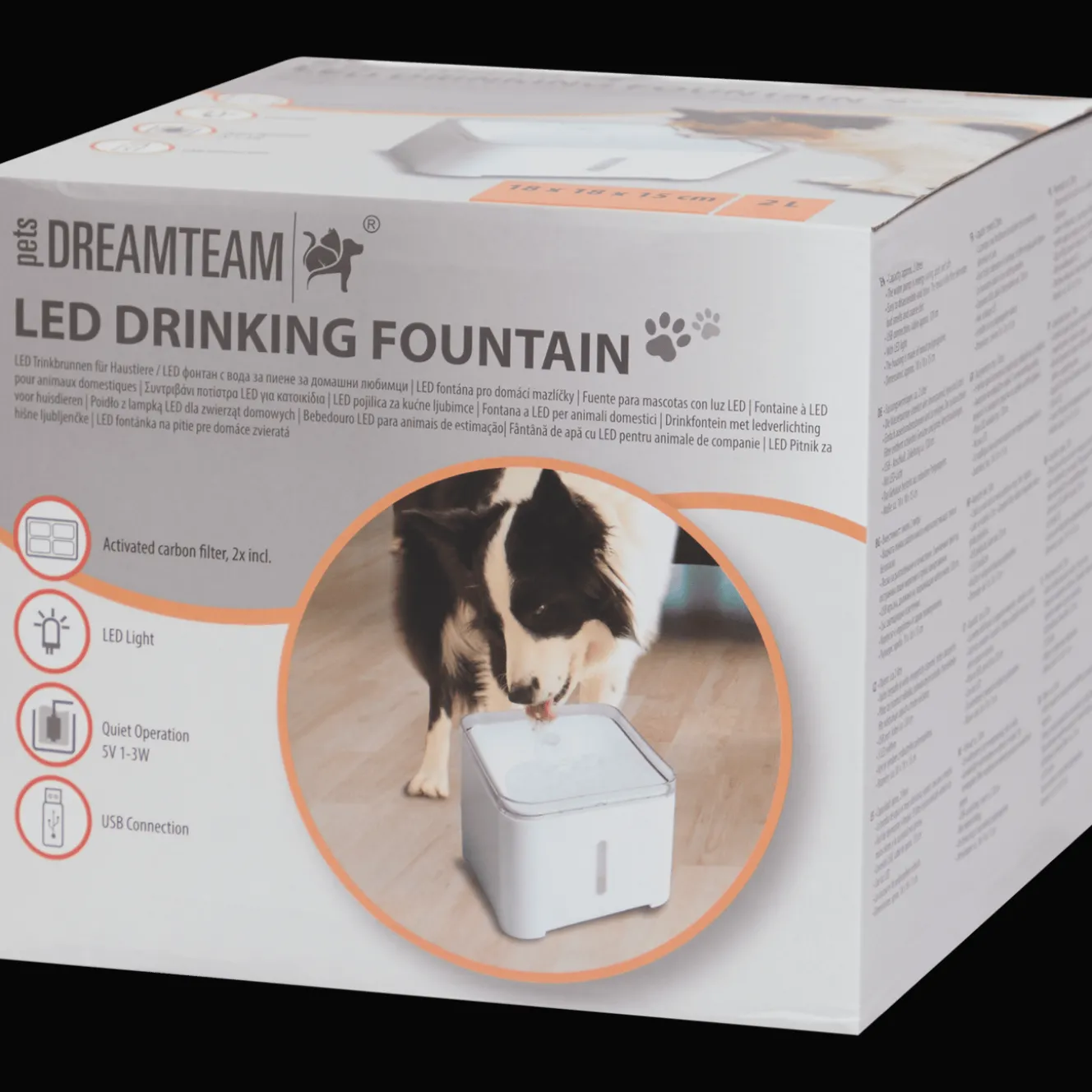 Accessoires Pour Animaux Domestiques*Action Fontaine-abreuvoir pour animaux à LED