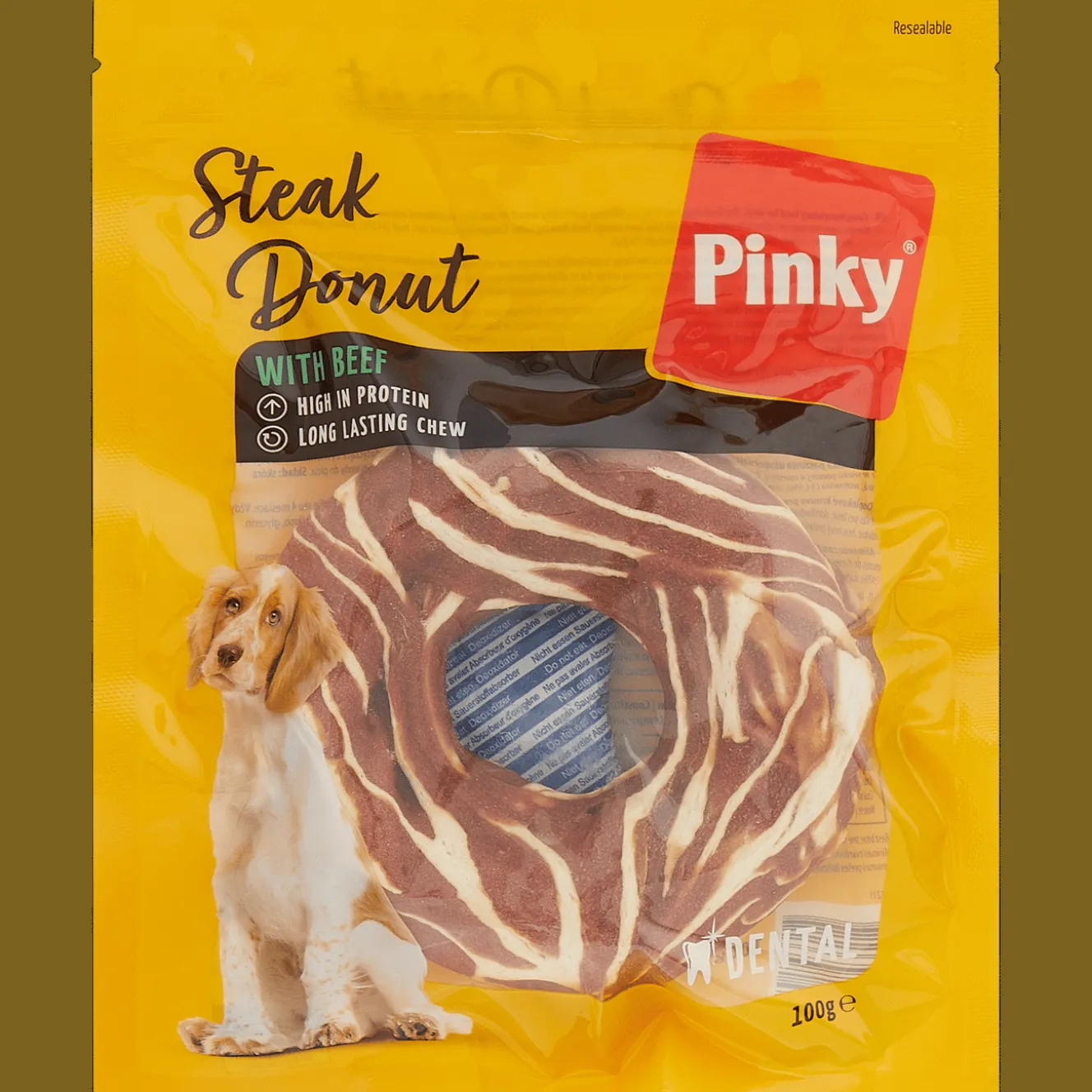 Alimentation*Action Friandise pour chien Pinky Steak Donut