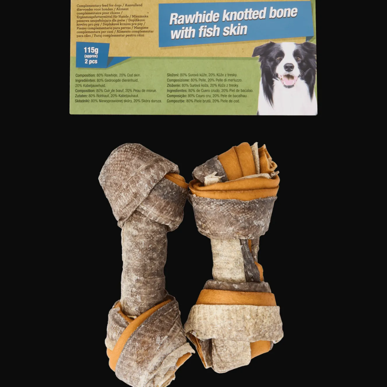 Alimentation|Chien*Action Friandises à mâcher pour chien Rawhide + Fish Skin