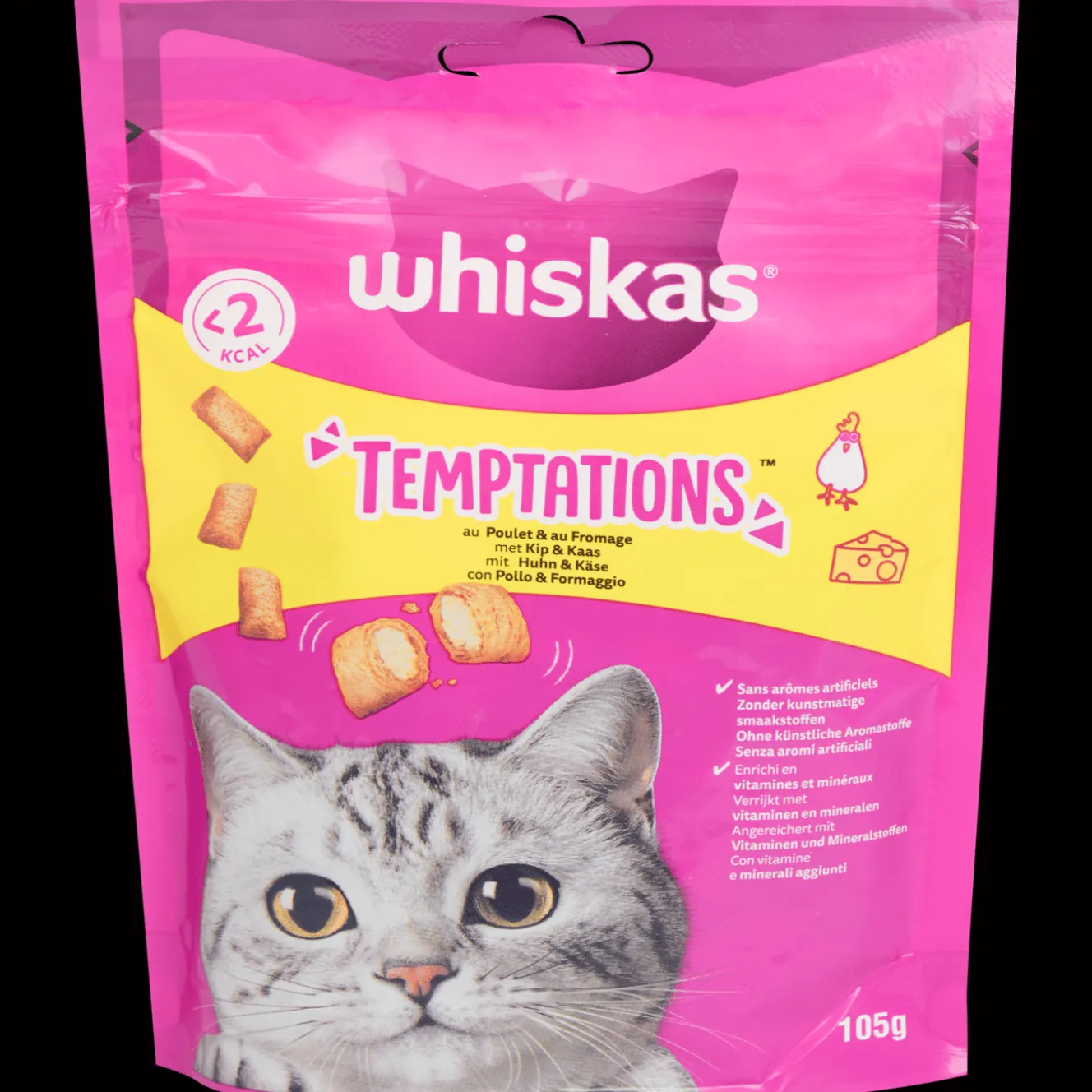 Chat|Alimentation*Whiskas Friandises pour chat Temptations Poulet et fromage