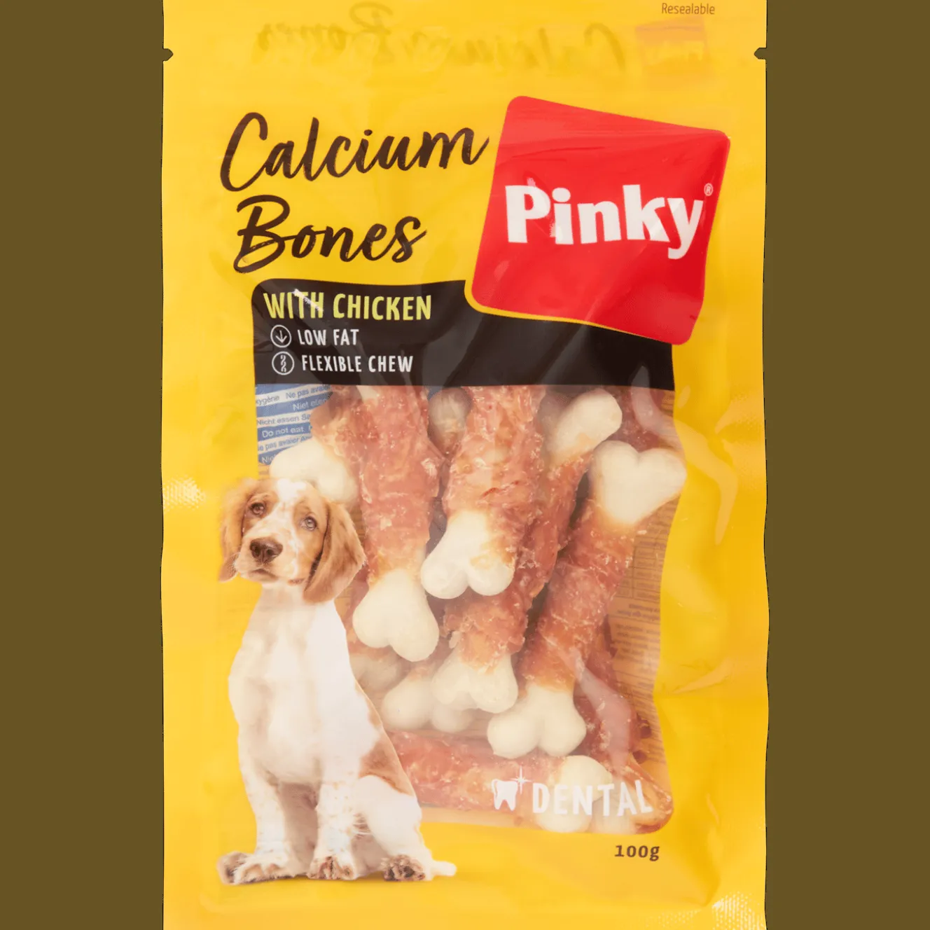 Chien|Alimentation*Action Friandises pour chien Pinky Calcium Bones
