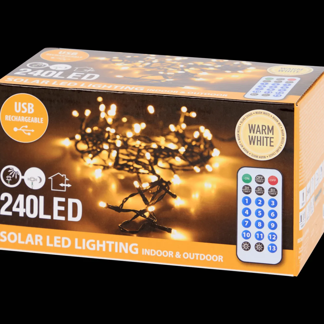 Décoration Saisonnière*Action Guirlande lumineuse de Noël solaire