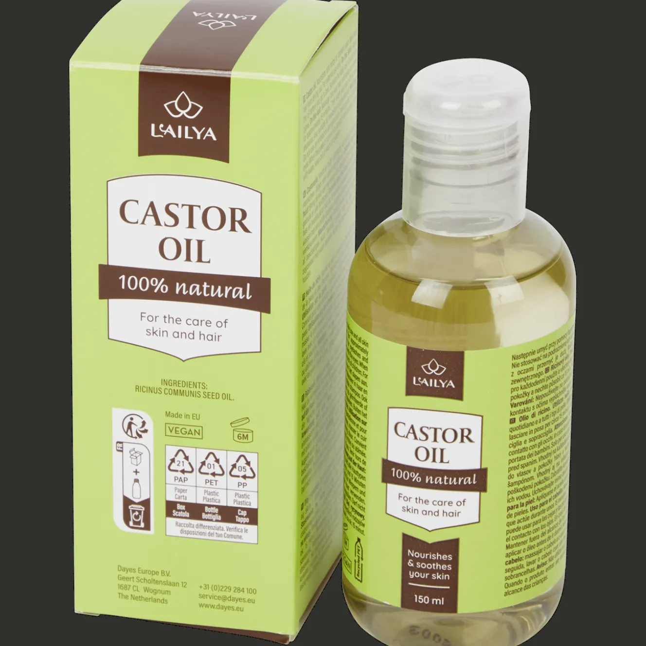 Soins Corporels*Action Huile de ricin L'Ailya