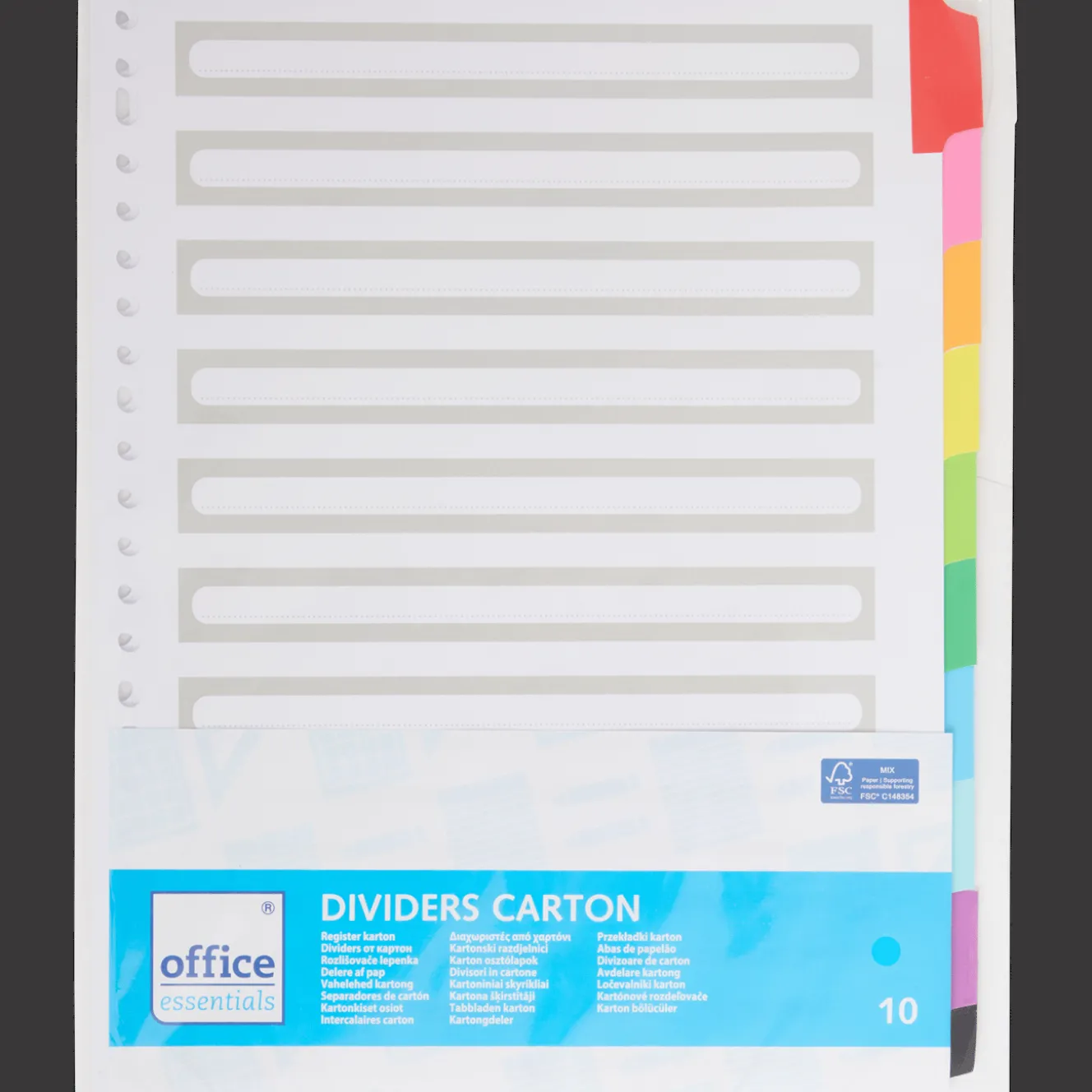 Chemises*Office Essentials Intercalaires A4