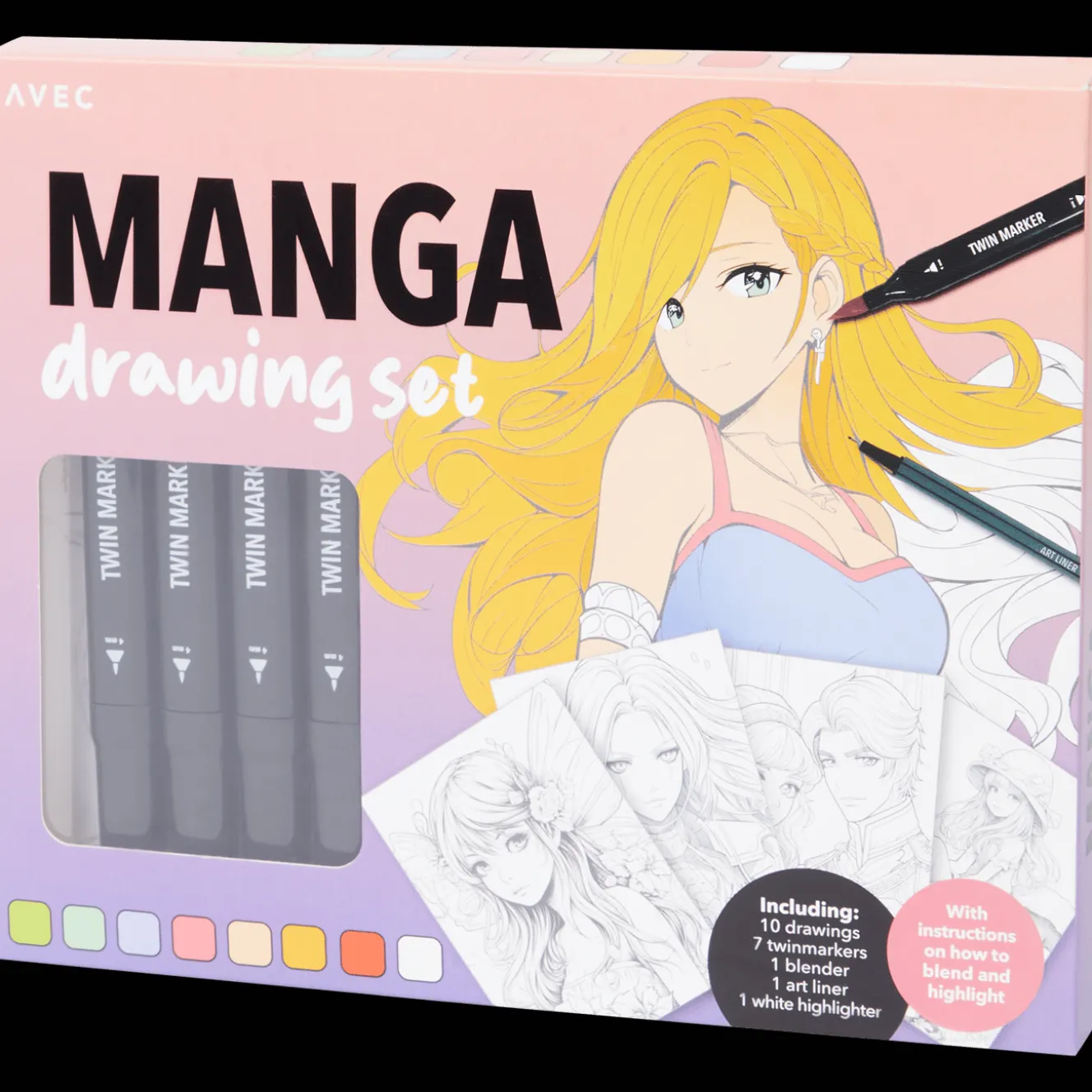 Coloriage Et Dessin*Action Kit coloriage manga Avec