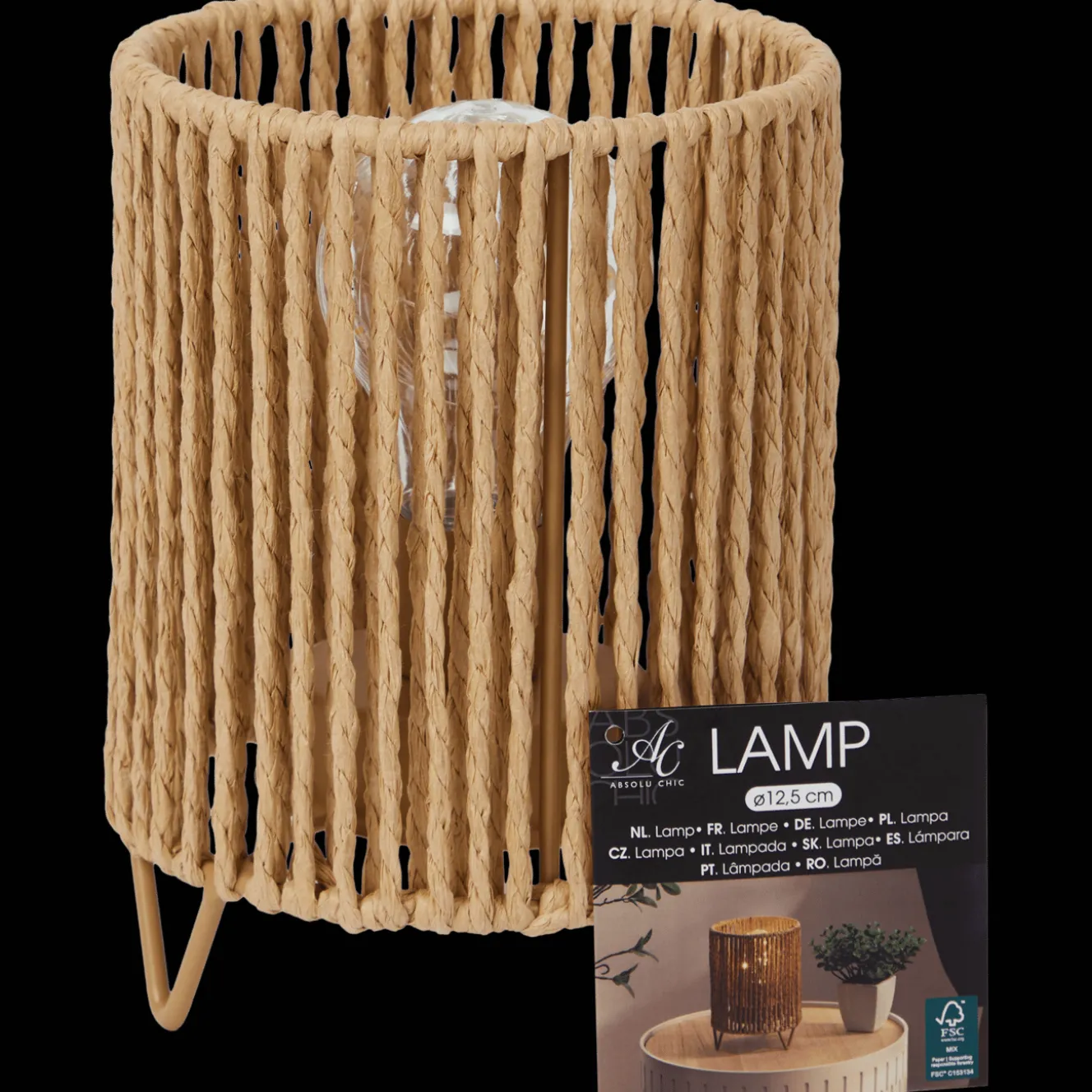 Lampes*Action Lampe en papier Absolu Chic