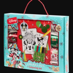 Bricolage*Action Livre de coloriage de Noël avec autocollants Disney