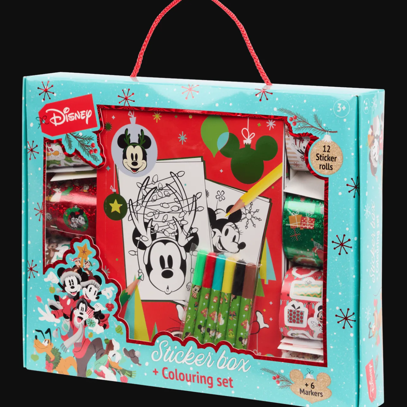 Bricolage*Action Livre de coloriage de Noël avec autocollants Disney