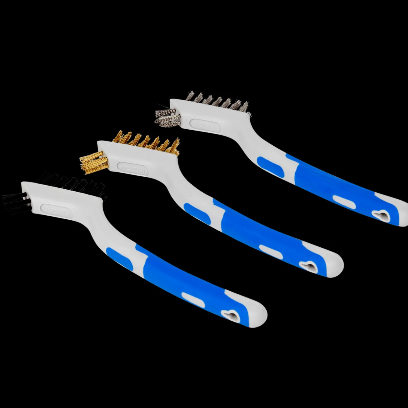 Outils*Spectrum Lot de 3 mini brosses métalliques