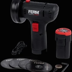 Outils*FERM Meuleuse d'angle sans fil AX Power