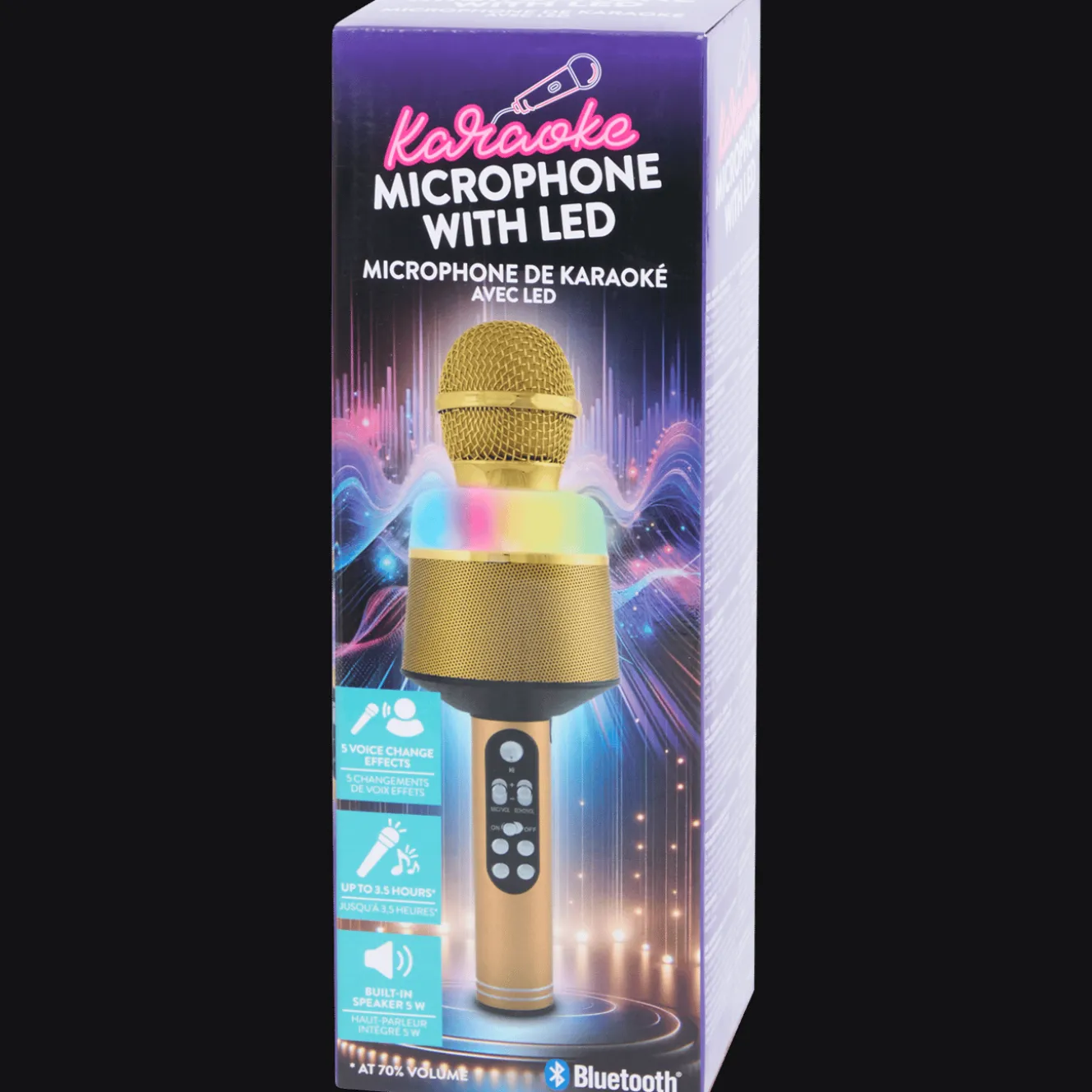 Accessoires Multimédia*Action Micro de karaoké lumineux sans fil