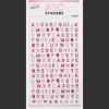 Bricolage*Action Mini-autocollants alphabet Craft Universe