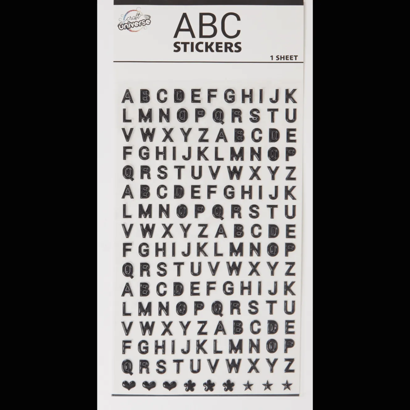 Bricolage*Action Mini-autocollants alphabet Craft Universe