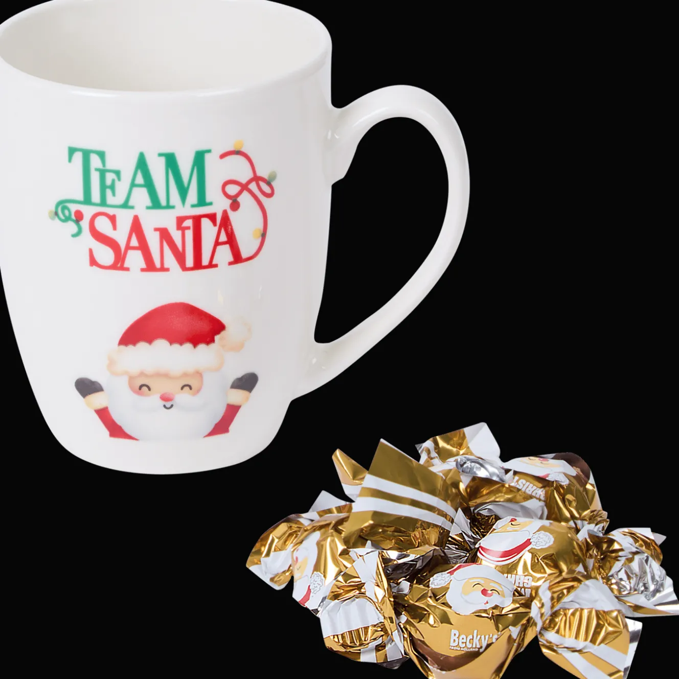 Chocolat*Action Mug de Noël avec chocolats