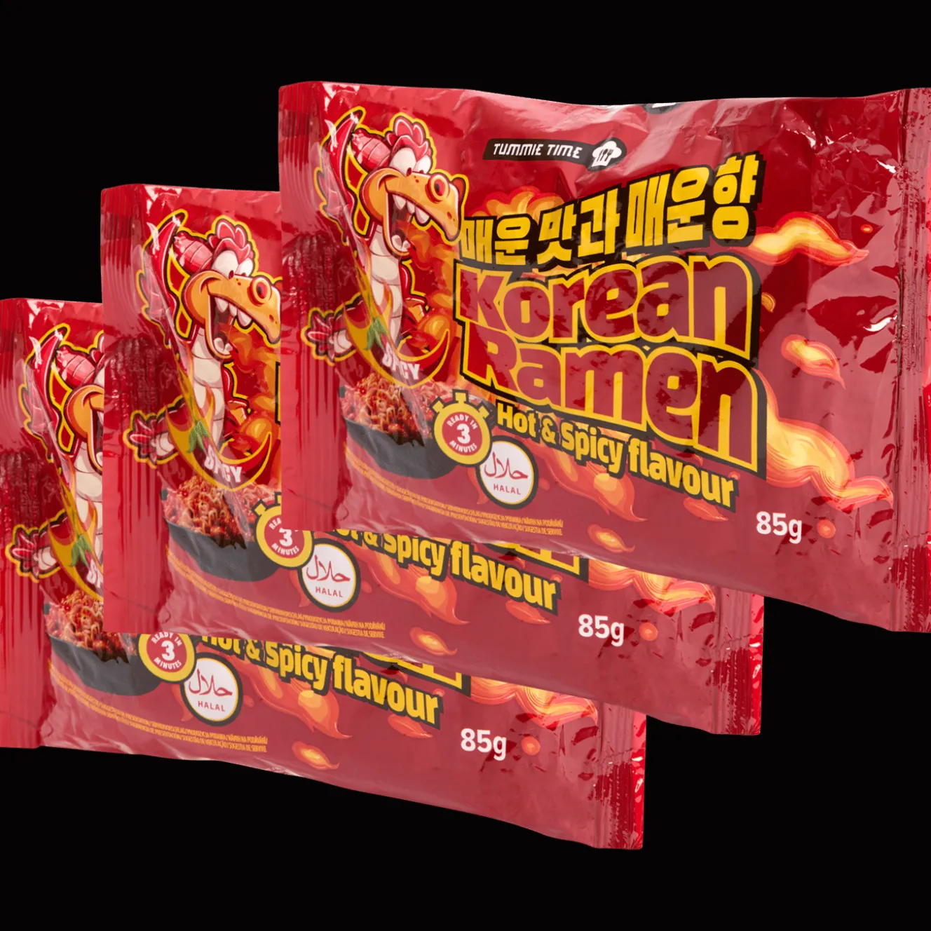 Alimentation*Action Nouilles instantanées coréennes Tummie Time Hot & Spicy