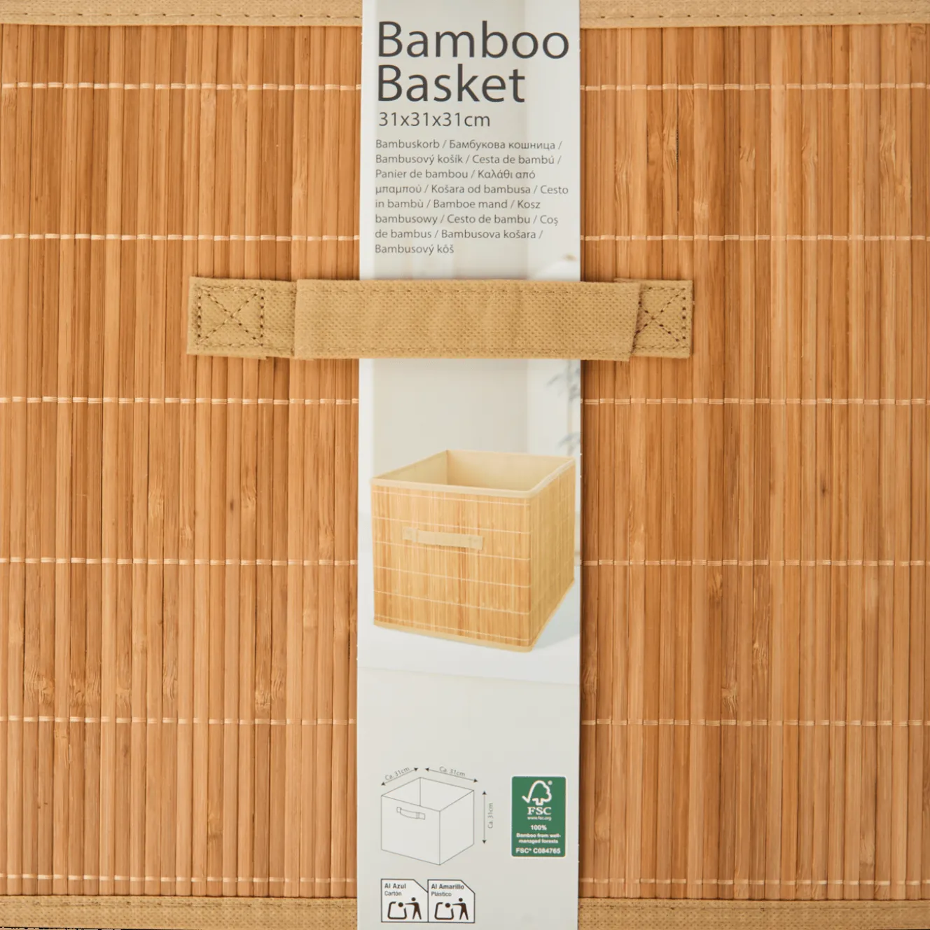 Accessoires Pour La Maison*Action Panier de rangement en bambou