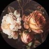Cadres Photo*Action Peinture florale ronde