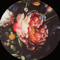 Cadres Photo*Action Peinture florale ronde