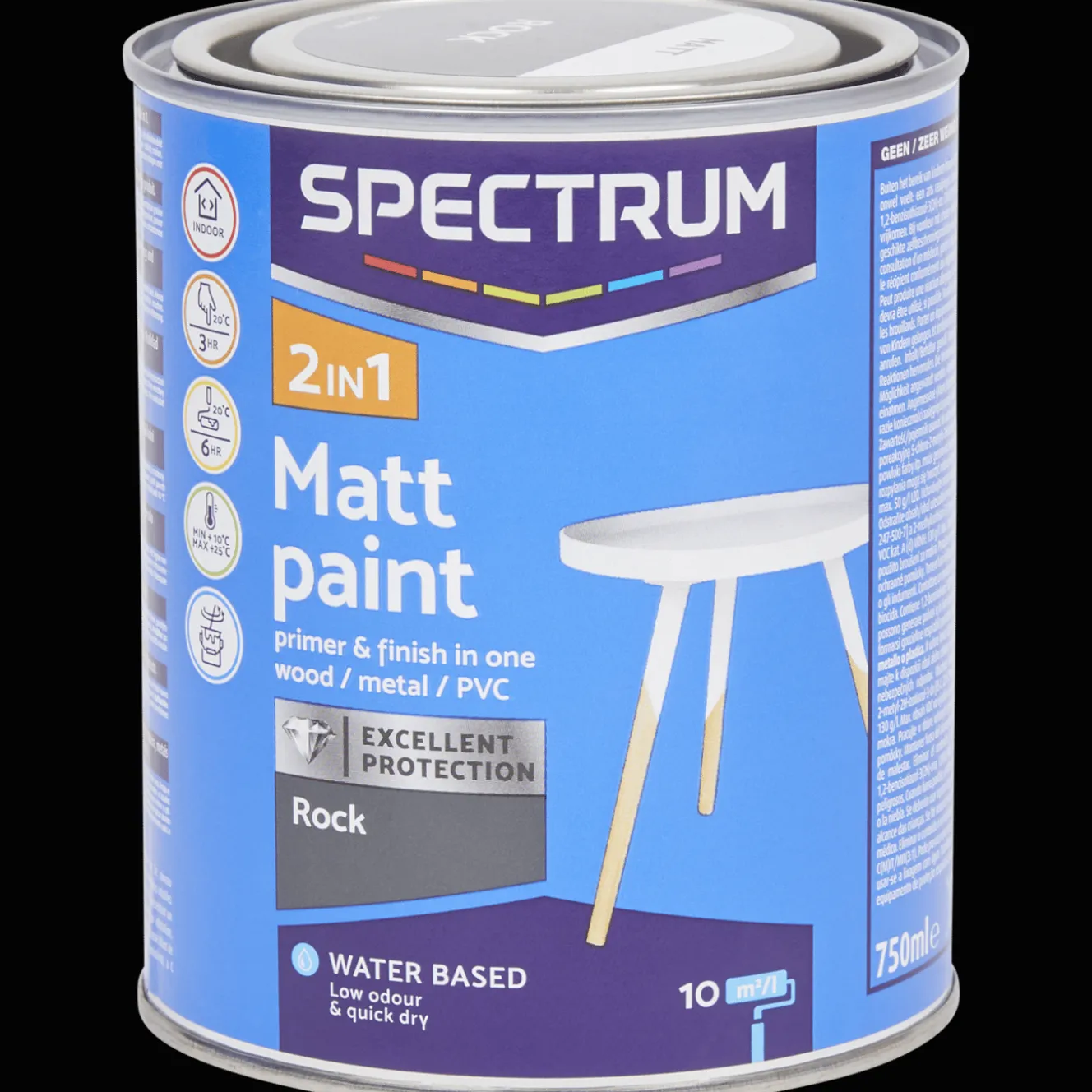 Peinture*Spectrum Peinture mate 2-en-1 Rock