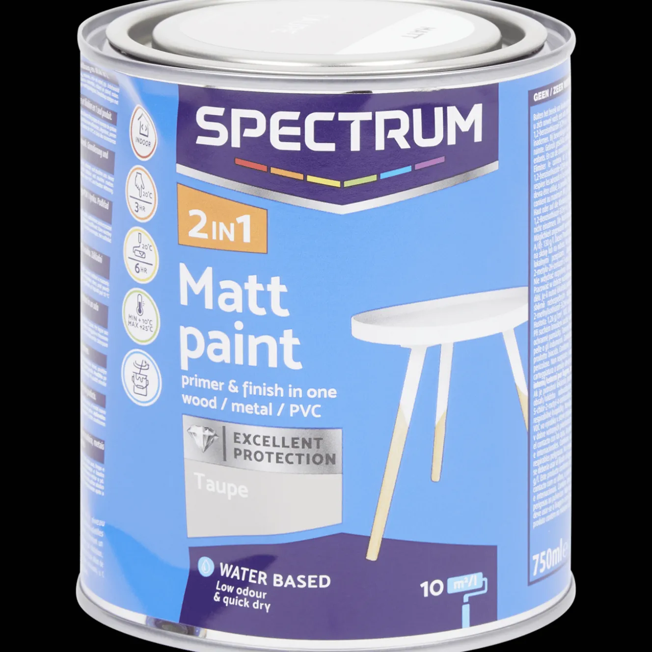 Peinture*Spectrum Peinture mate 2-en-1 Taupe