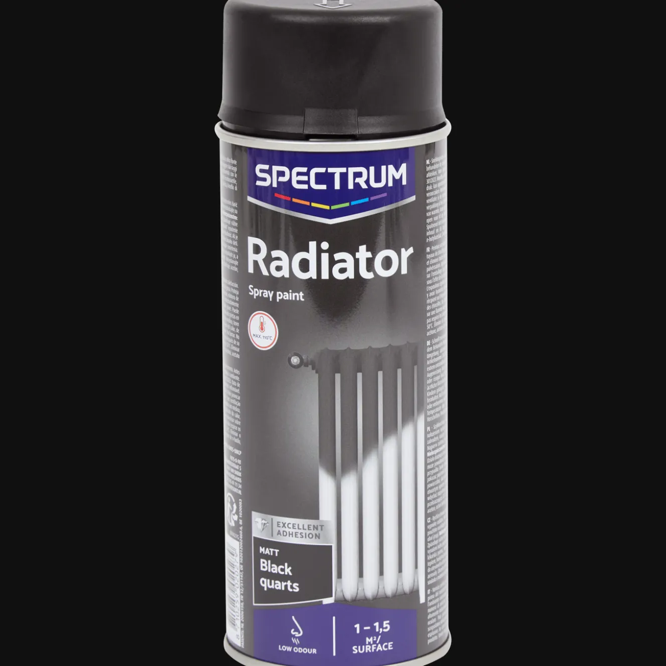 Peinture*Spectrum Peinture mate pour radiateur Noir