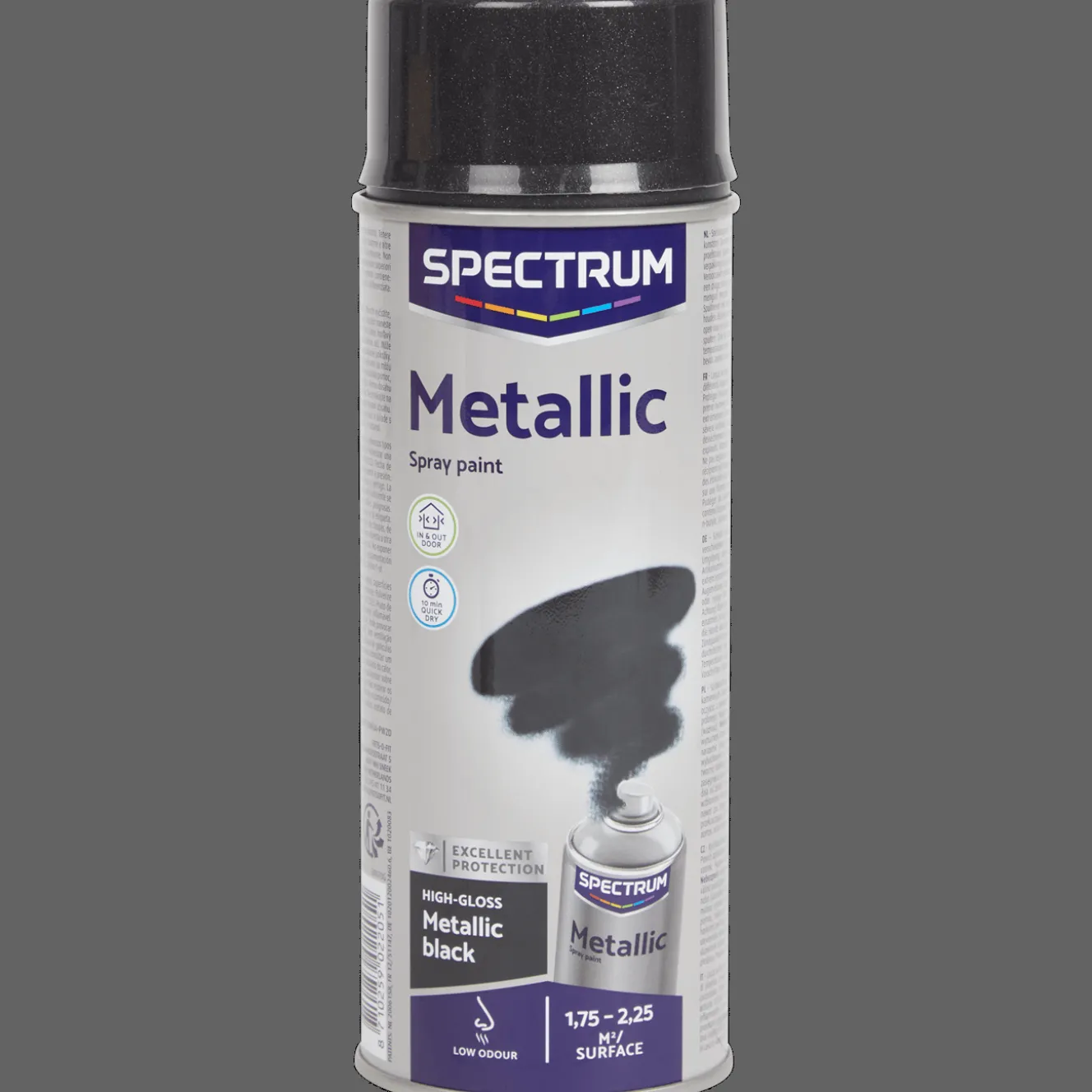 Peinture*Spectrum Peinture métallisée en aérosol Noir