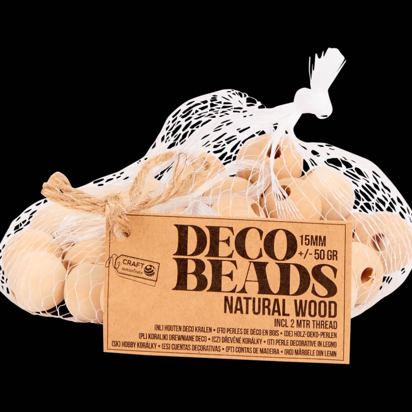 Bricolage*Action Perles en bois Craft Sensations