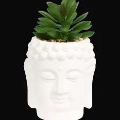Pots De Fleurs*Action Plante artificielle dans un cache-pot Bouddha