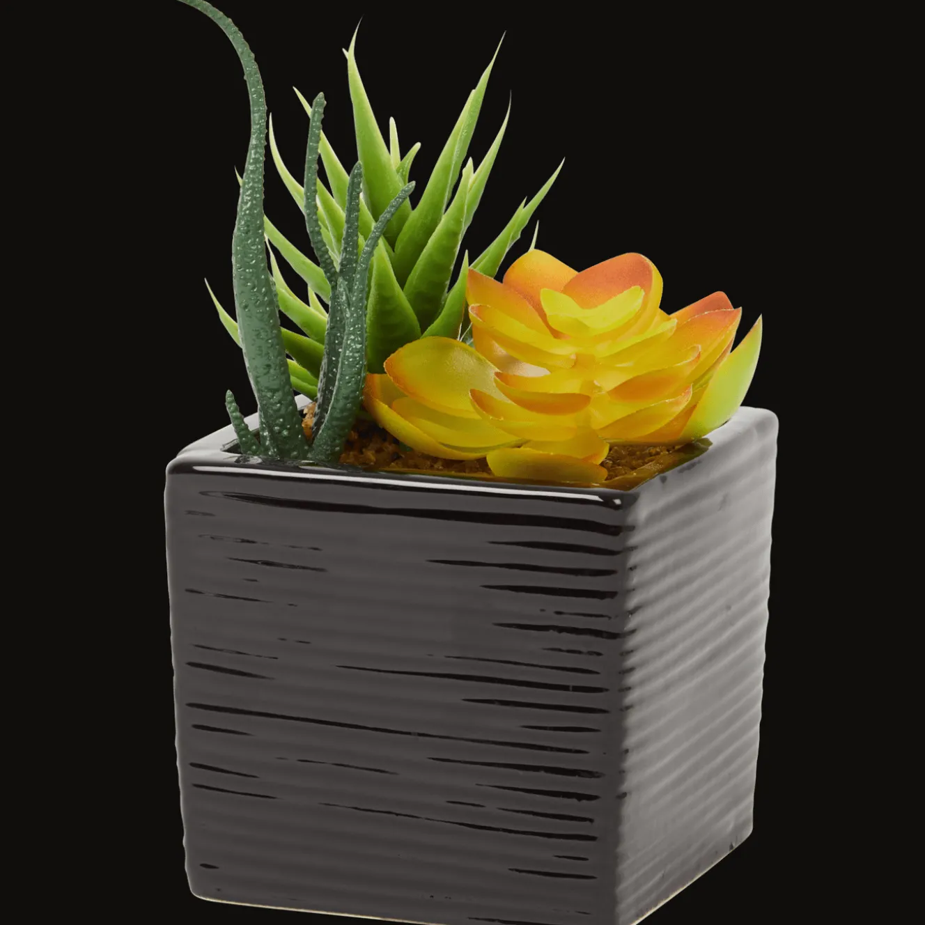 Plantes Et Fleurs Artificielles*Action Plante grasse artificielle en pot