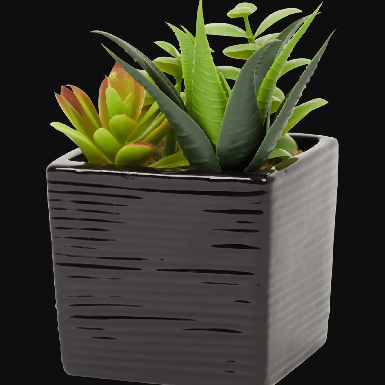 Plantes Et Fleurs Artificielles*Action Plante grasse artificielle en pot