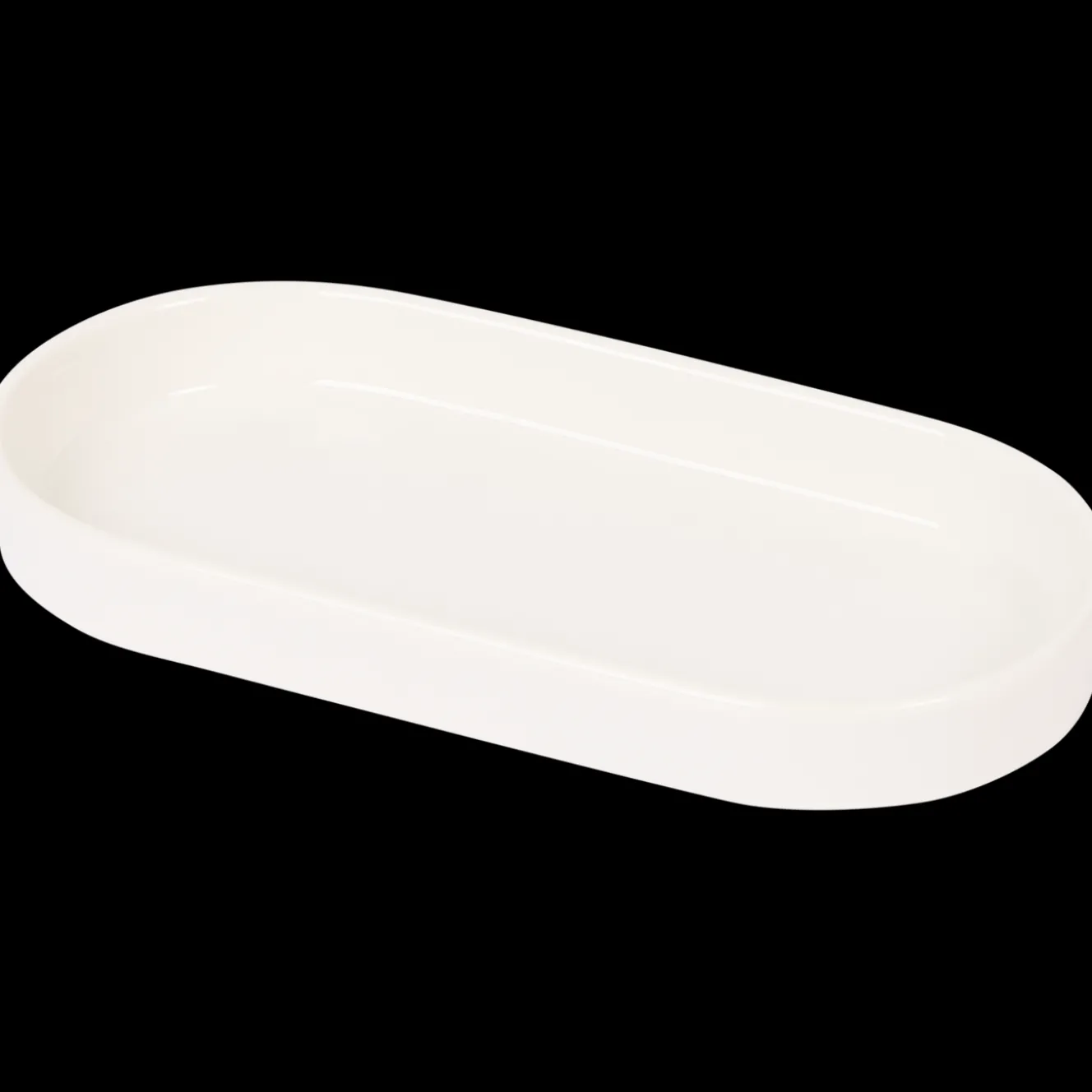 Plateaux*Action Plat ovale en porcelaine
