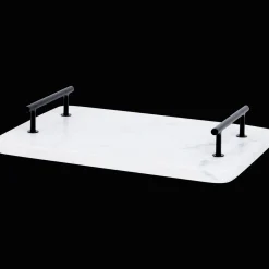 Plateaux*Action Plateau de service aspect marbre