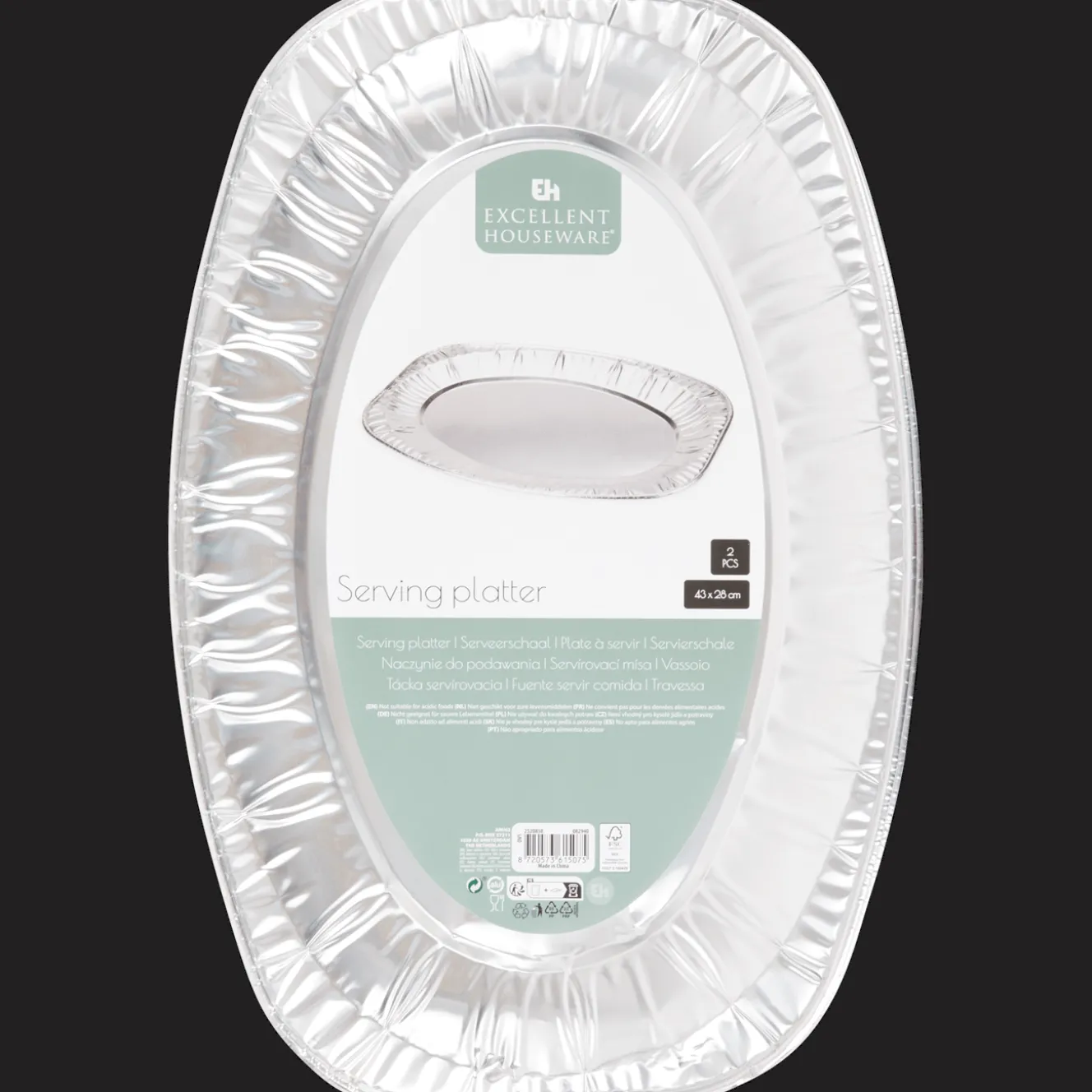 Articles De Fête*Dumil Plateaux jetables en aluminium