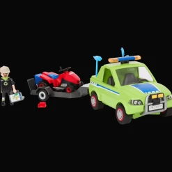 Jeux*Playmobil Action Heroes Jardinier avec véhicule et tracteur tondeuse