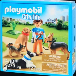 Jeux*Playmobil City Life Entraineur et chiens