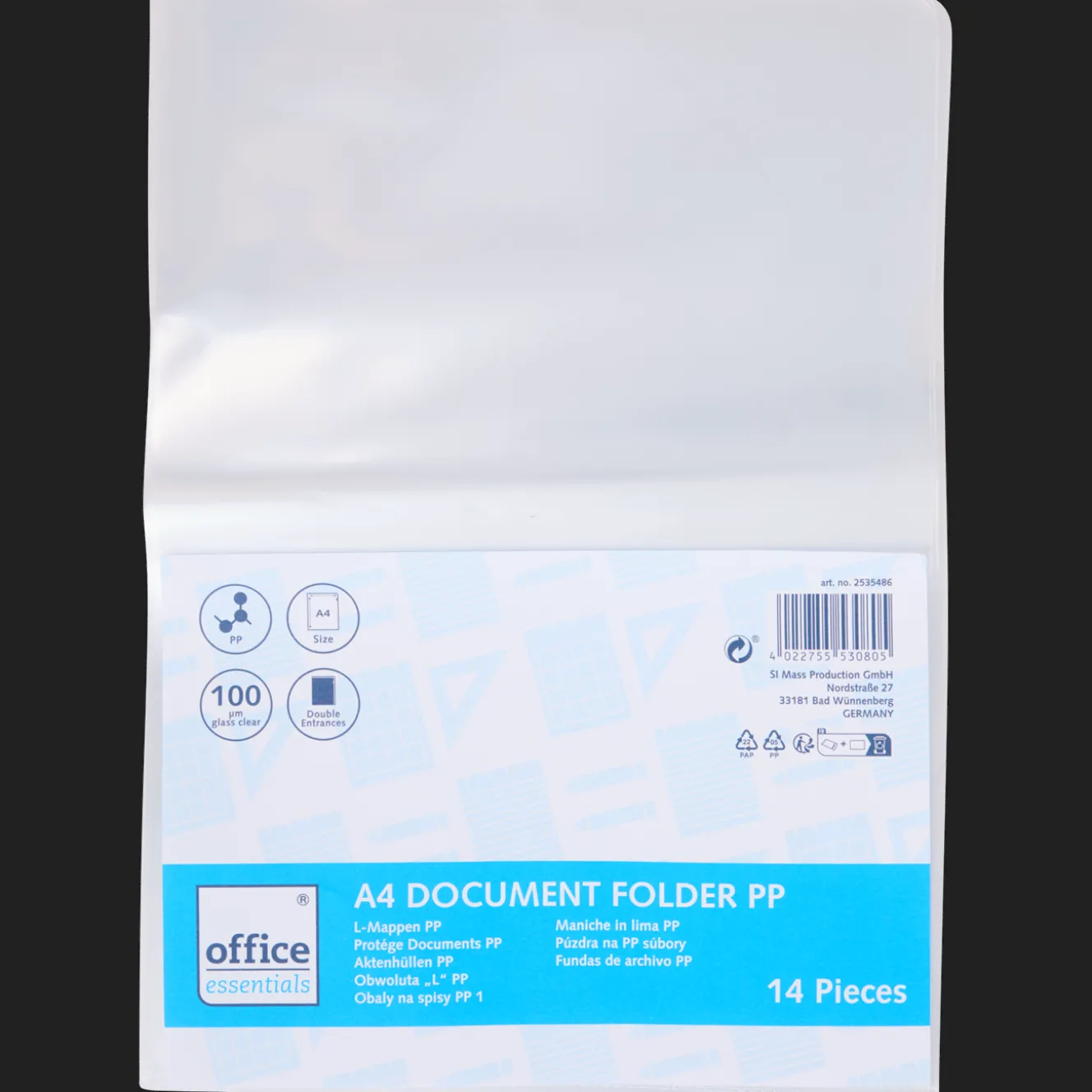 Chemises*Office Essentials Pochettes plastique