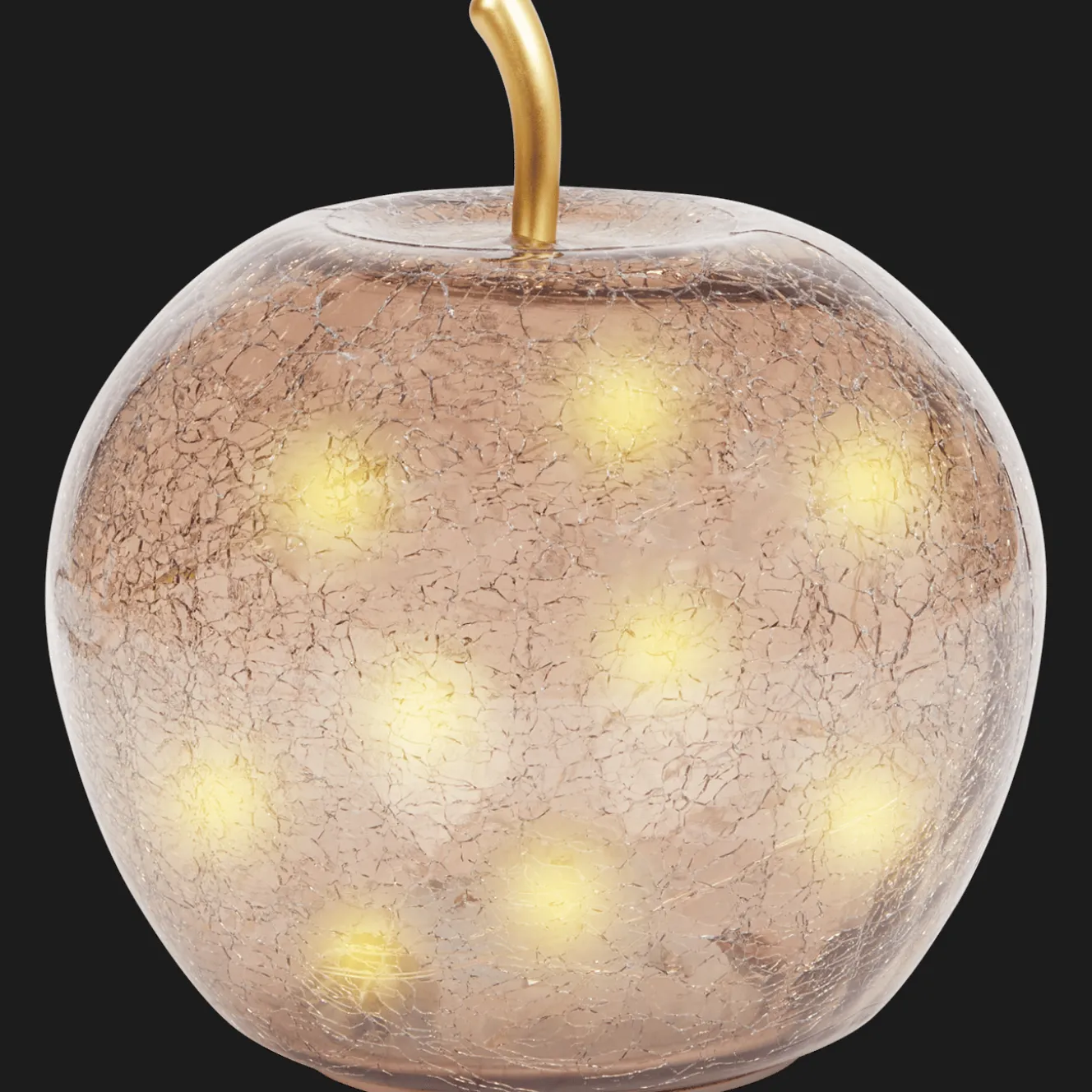Accessoires Pour La Maison*Action Pomme en verre avec LED