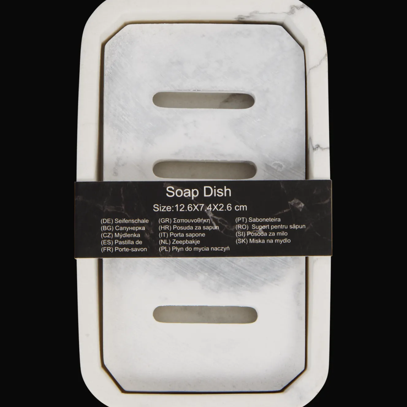 Articles De Bain Et De Douche*Action Porte-savon à imprimé marbré