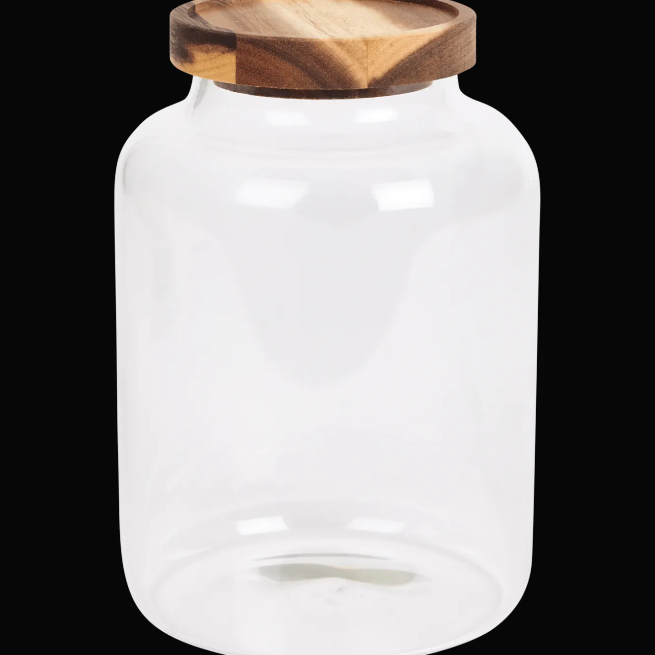 Conserver Et Emporter*Action Pot de conservation avec couvercle en bois