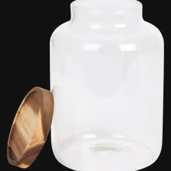 Conserver Et Emporter*Action Pot de conservation avec couvercle en bois