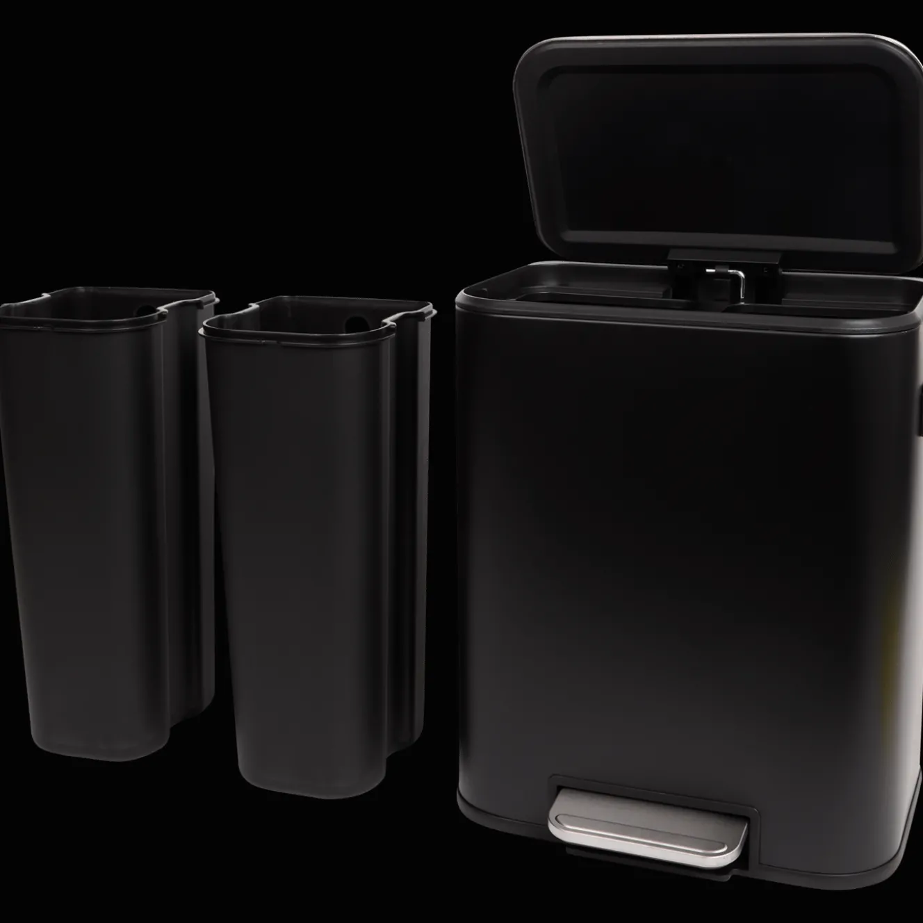Poubelles*Action Poubelle à pédale double bac