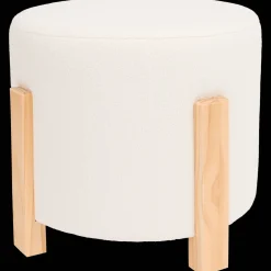 Accessoires Pour La Maison*Studio Home Pouf avec pieds en bambou
